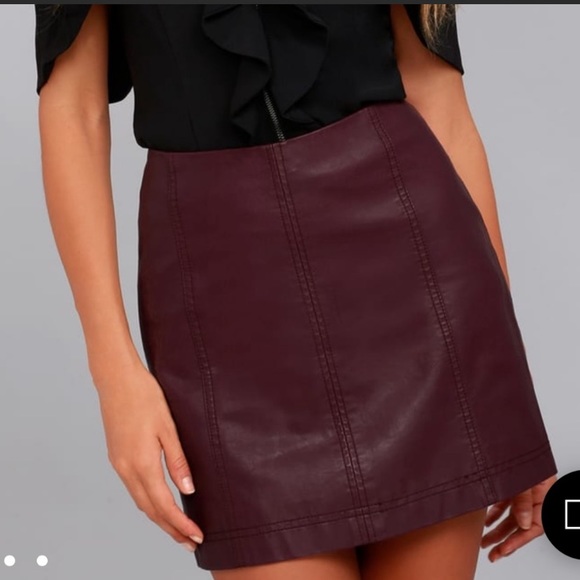 modern femme vegan suede mini skirt